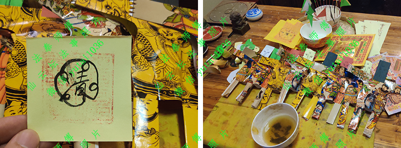 仙云坛法泰师傅招财术法过程照片缘主信息